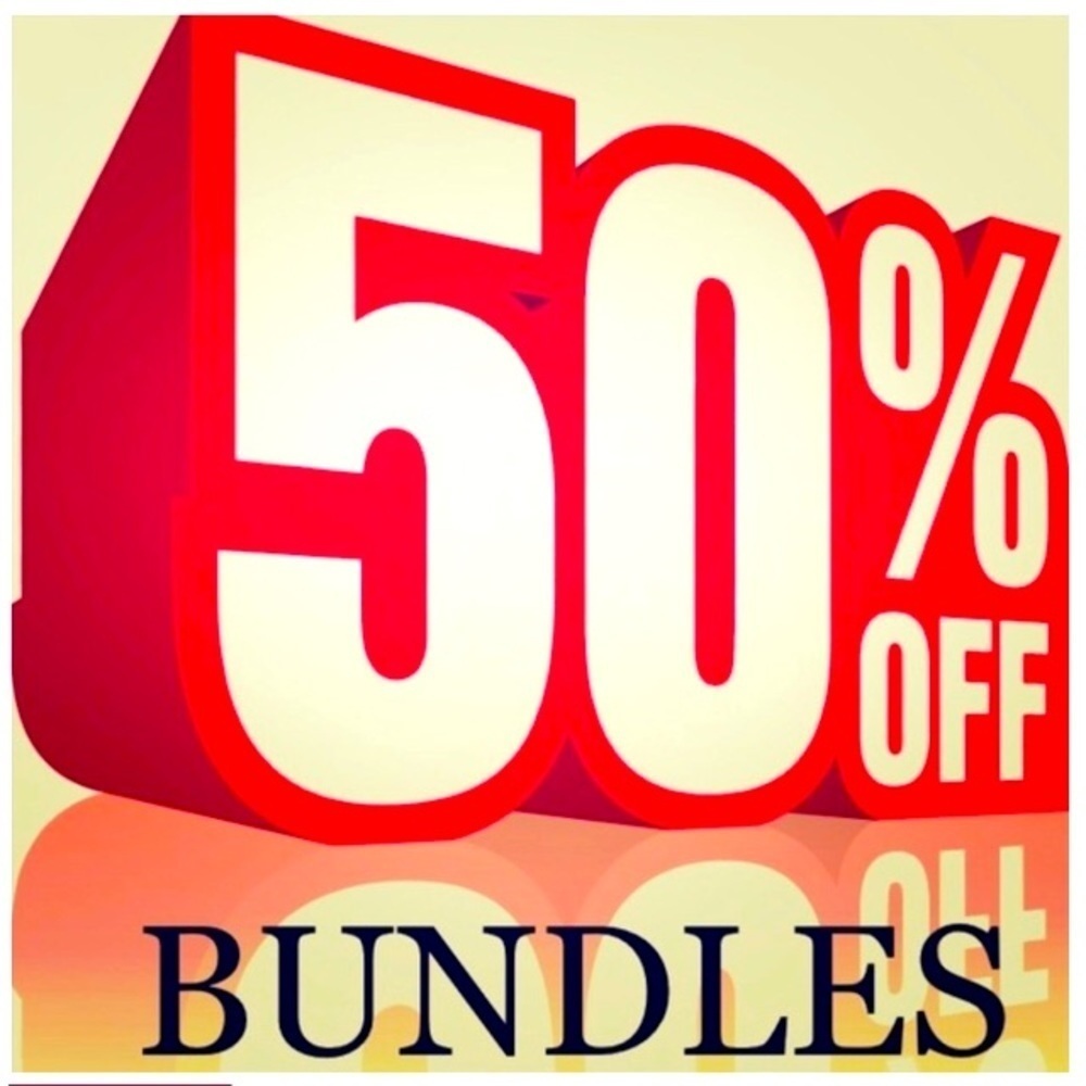 Bundle 3 or more items and almost everything is 50 off!!